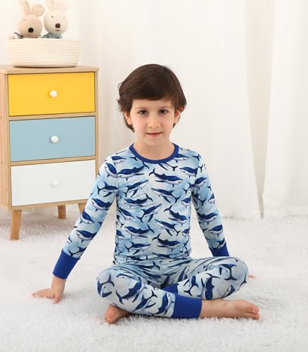 Image of Toddler Boys Girls Clothes Viscose from Bamboo Long Sleeve Top and Pants Clothing Set Soft 2Pcs Kid Outfit