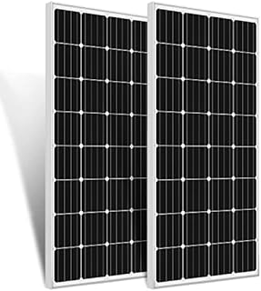 ECO-WORTHY 340W (2 Pieces of 170W) High Efficiency Monocrystalline Solar Panel 1.36kWh/Day for RV Motorhome Campervan Boat