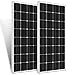 ECO-WORTHY 340W 12 Volt monokristallines Solarmodul, 2 Stücke 170W Solarpanel Ideal zum Aufladen von 12V Batterien, für Wohnmobil Garten Camper Boot und Dach des Hauses