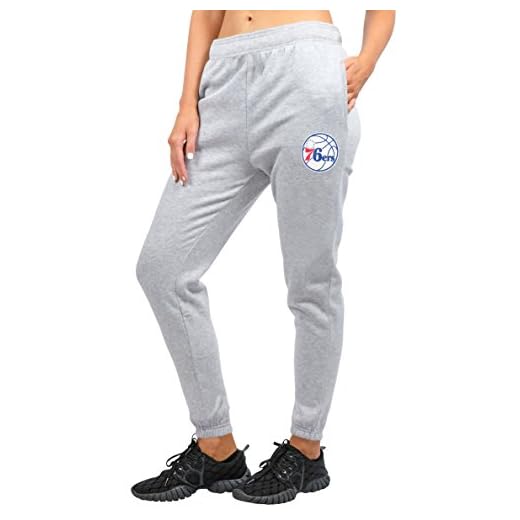 Ultra Game NBA Philadelphia 76ers Relax Fit Jogger, Heather Gray, X-Large