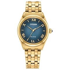 Gold-Tone Bracelet & Blue Dial