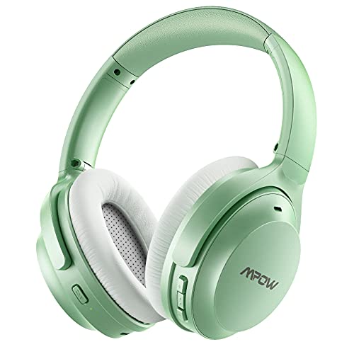 Active Noise Cancelling Headphones, Mpow H12 IPO Wireless Bluetooth Headphones with CVC8.0 Microphone, USB-C, 40H Playtime Headset, Deep Bass, Foldable for Adults, TV, Home Office, Online Class
