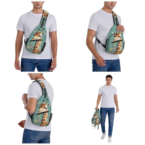 Morrales Sling para Senderismo Hombre y Mujer Negro miniatura 7