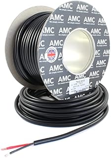 Rundes Doppelkernkabel, 12 V, 24 V, Kabel mit dünner Isolierung, zugelassen bis 21 A, 1,5 mm², 10 Meter