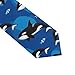 MZERSE Fashion Neckties Mens Shirt Uniform Skinny Tie for Business Holiday Necktie Ocean Sea Orca Killer Whale