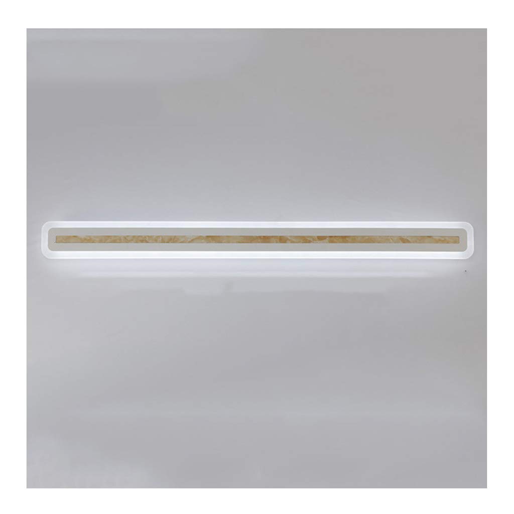 Lampe de miroir de bain LED au design acrylique épuré pour un éclairage mural élégant
