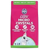 Ultra Micro Crystals Cat Litter - 99.9% Dust Free, Soft on Paws, Fragrance Free - 5 Lbs.