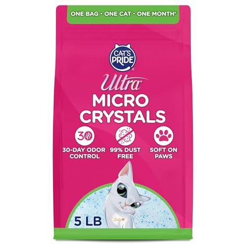 Ultra Micro Crystals Cat Litter - 99.9% Dust Free, Soft...