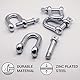 (2 Stück) Schäkel aus verzinktem Stahl, 16 mm, Schäkel-Clip mit Stift, D-Ring-Schäkelschlösser, robuste Takelage (2 Stück, 16 mm)