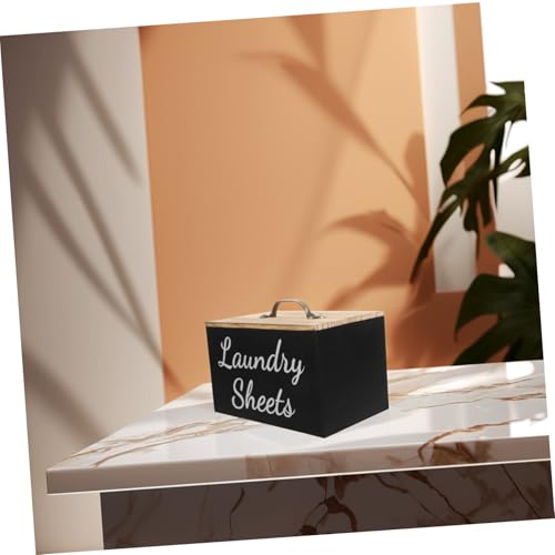 Boîte bois pour feuilles de sèche-linge et capsules de lessive - 6