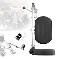 Anhebbare Beinstützen für Rollstühle, Universell Beinheber Rollstuhl mit Gepolsterten und FußPlatten für Standardrollstühle 90°-180° Verstellbarer Winkel Träger 100 Kg für Behinderte und Alte (rechts)