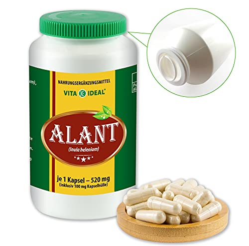 VITAIDEAL ® Alant-wortel (inula helenium) 2 x 360 capsules van 520 mg, van puur natuurlijke kruiden, zonder additieven… - Image 3