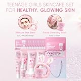LAIKOU Sakura Skincare Set for Teen Girls, Complete 34PCS Face Care Kit, Christmas Pamper Gift Set for Women & Teenage Girls, Hydrating & Nourishing Travel-Friendly Daily Facial Skincare Routine - Image 7