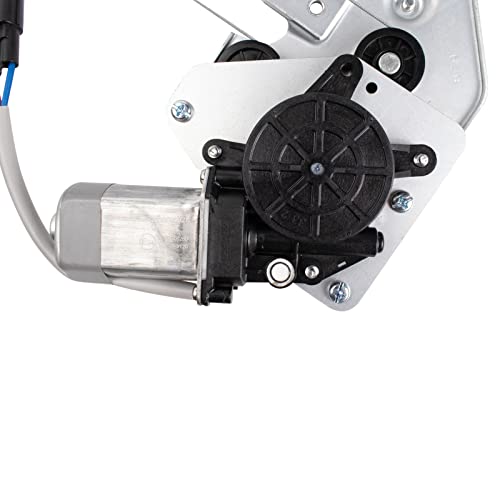 Image of TRQ Rear Left Power Window Regulator & Motor Assembly Drivers Side Compatible with 2009-2014 Acura TL
