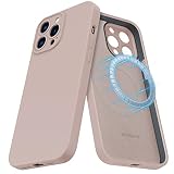 MCFANCE Silicone Magnetic Case for iPhone 13 Pro Max Magsafe Case Silicone Phone Case with Microfibe