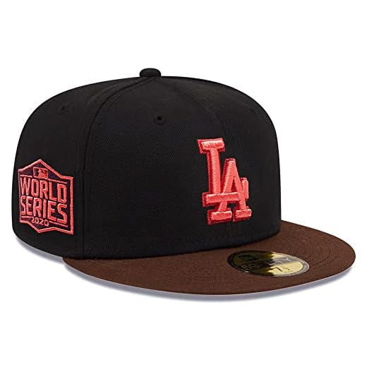 New Era LA Los Angeles Dodgers 59FIFTY 2020 World Series Champions Fitted Hat, Cap (as1, Numeric, Numeric_7_and_3_eighths)