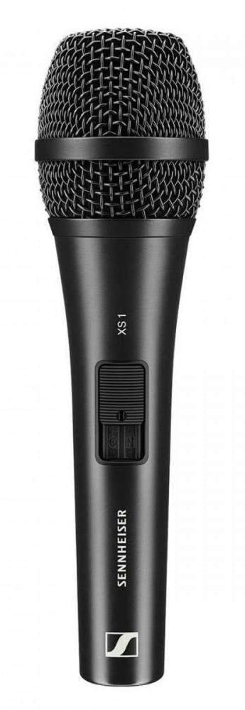 Sennheiser XS1 Dynamic Cardioid Vocal Microphone | Black | On/Off Switch | XLR Output | Includes Mic Clip & Protective Pou...
