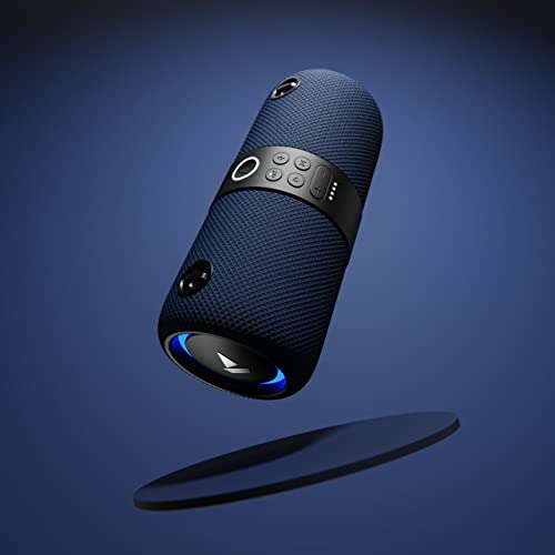 Image of Boat Stone 1200 14W Bluetooth Speaker with Upto 9 Hours Battery, RGB LEDs, IPX7 and TWS Feature(Blue)
