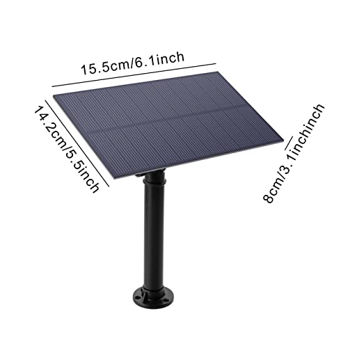 Fonte solar de 1,5 W com painel, bomba solar para lagoa com 6 bocais, bomba de água movida a energia
