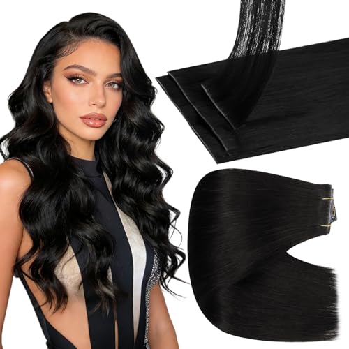 Full Shine Invisi Edge Seamless Clip in Hair Extensions Human