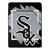 The Northwest Company 1MLB/05905/0010/RET: Micro Raschel Throw Dimensional - White Sox