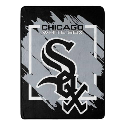 The Northwest Company 1MLB/05905/0010/RET: Micro Raschel Throw Dimensional - White Sox