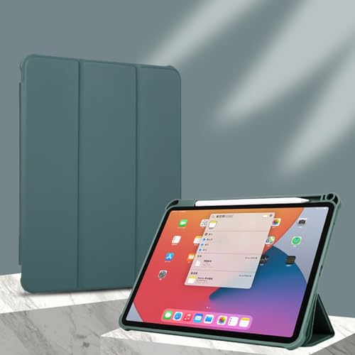 Funda para tablet iPad evita caídas con carcasa trasera rígida y soporte de lápiz