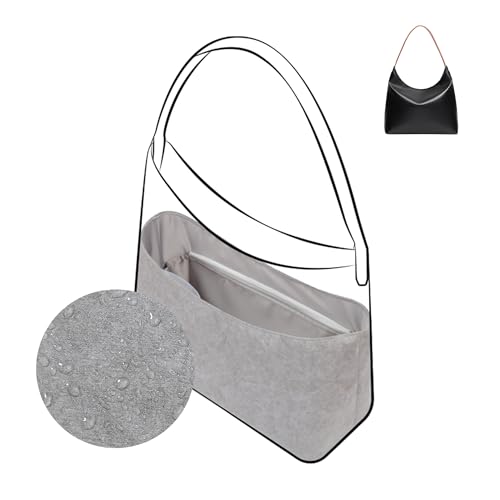 DGAZ Bolsa organizadora leve para bolsa Goyard-HoboBags, seda e DupontPaper interna para bolsa de luxo (Gris Mouette, HoboBag)
