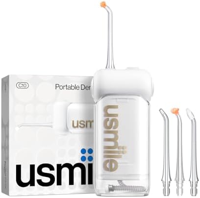 usmile Irrigador bucal portátil C10 - 95 días de batería, 4 modos...