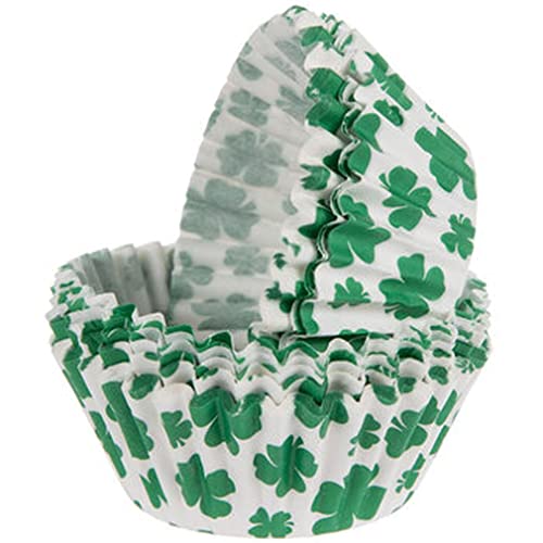 Four Leaf Clover Shamrock Decorative Baking Cups...