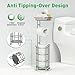 Toilet Paper Holder Stand Bathroom Tissue Dispenser Holders Rack Free Standing with Extra Shelf Storage Mega Rolls/Phone/Wipe - Silver
