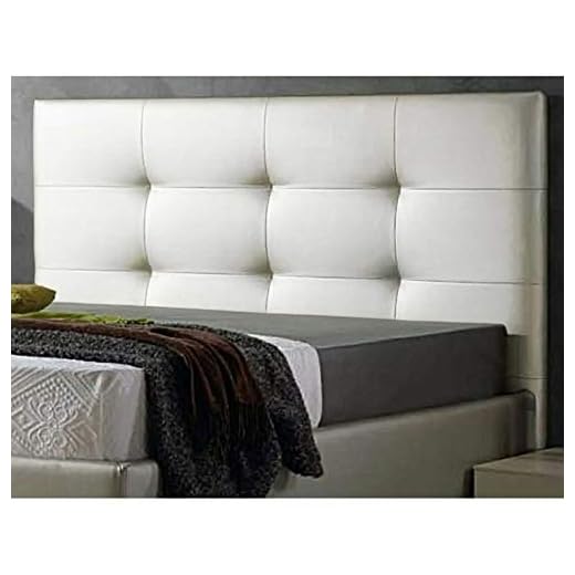 cabeceros de Cama 150 Texass cabeceros tapizados de Madera cabecero Acolchado cabecero Polipiel Blanco cabeceros para Dormitorio cabecero de Cama (Blanco, 150 * 70)
