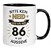86 Geburtstag Männer Geschenk Tasse | Bitte kein Neid – weil ich mit 86 so gut aussehe | Lustige Geschenk Geburtstagstasse Spruch 86. Geburtstag | 86ter Geburtstag - Witziges Geburtstagsgeschenk Mann