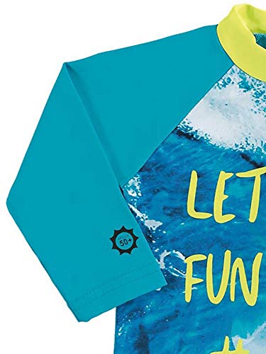 Macaquinho Fps Marlan Manga Longa Surfista Beach Turquesa