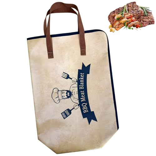 Folding BBQ Meat Blanket for Camping Picnics and Tailgated Parties Resting Meat Bag Easily Store in Carry Case Holder