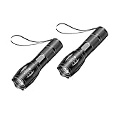 HYVCZP 2Pz Torcia LED Multi-Colore 4 in 1, Torcia Super Luminosa con Messa a Fuoco Regolabile Rosso Verde Blu Bianco, Ricaricabile con 4 Modalità di Illuminazione, Impermeabile, Torcia Tascabile per