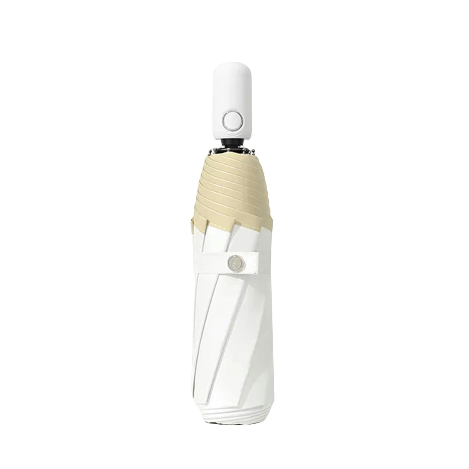 MdybF Ombrello Mini Automatico 3 Ombrelli Pieghevole Donne Parasol Sunte Sun Ombrello Pocket Ombrellas-Automatico 8K 3 Fold_E