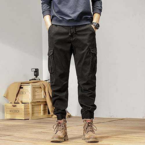 Cargo Pants for Men Slim Fit with Pockets Casual Boys Jogger Pants Trousers2