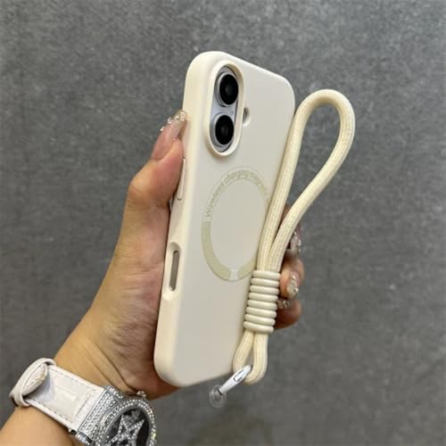 Coque iPhone 16 Pro en silicone avec bracelet pour rester libre en mouvement