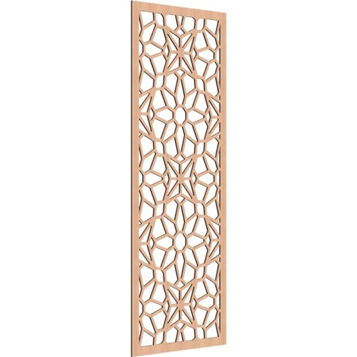 Lock Haven Decorative Pierced Fretwork Wood Wall Panels, 27 3/8"W x 69 3/8"H x 1/4"T, Alder