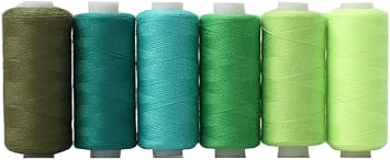 400 Yards/Spool Sewing Threads Kits Spools Polyester Thread Quilting 402 Thread Assortment for Hand Machine Sewing Embroidery-6 spools