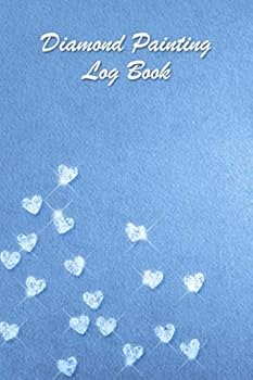Diamond Painting Log Book : [Deluxe Edition with Space for Photos] Crystal Blue Diamonds Design