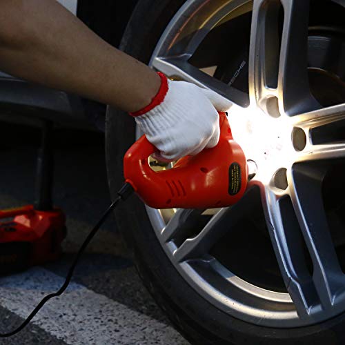 Trihelper Hydraulic Car Jack Set – 5 In 1 Vehicle Floor Jack Kit 5 Ton Van Truck Tire Jack Lift With Integrated Tire Pump And Impact Wrench #TOP5