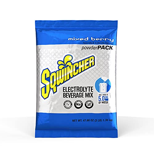 Sqwincher Powder Pack, Mixed Berry Flavor Electrolyte Drink Concentrate, 47.66 Oz Packet (Pack Of 16) #TOP14