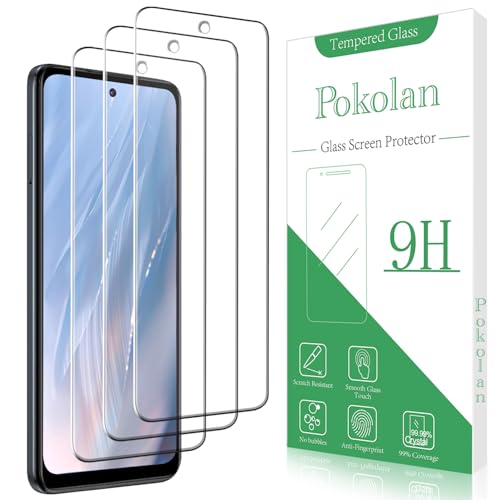 Pokolan [3 Pack Designed for Motorola Moto G Power 5G 2023 Screen Protector Tempered Glass Film Easy Installation Anti Scratch Bubble Free