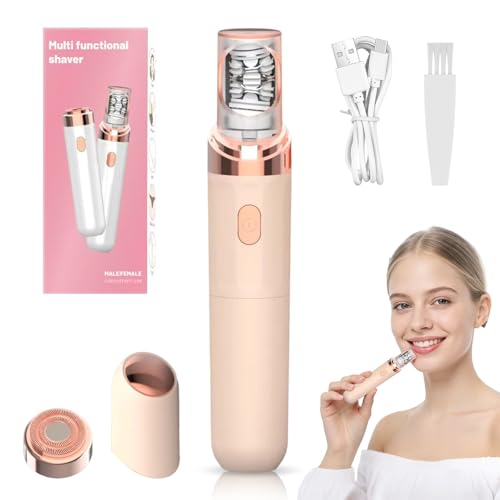 Gesichtsepilierer für Frauen – 2026 Neuer Gesichtshaarentferner – 2-in-1-Epilierer für Gesicht/Lippen/Kinn/Bikinizone/Augenbrauen/Arme und Achseln – Kabelloser Elektrischer Rasierer Epilierer Gesicht