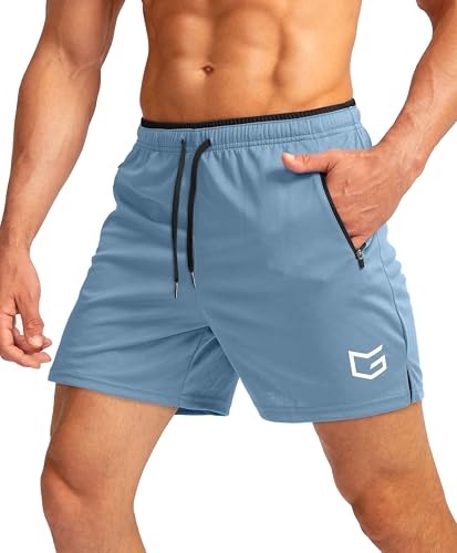 Image of G Gradual Men's Gym Workout Shorts Zipper Pockets 5 inch / 7 inch Quick Dry Breathable Runing Athletic Short for Men