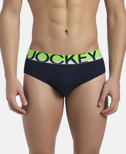 Image of Jockey FP01 Men's Super Combed Cotton Solid Brief with Ultrasoft Waistband