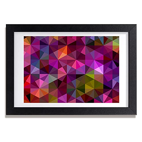 Cadre en Bois Moderne Abstrakcja Des Vagues Tulup 30x20