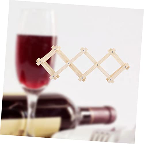 Soporte para botellas de vino de madera para 5 botellas miniatura 6